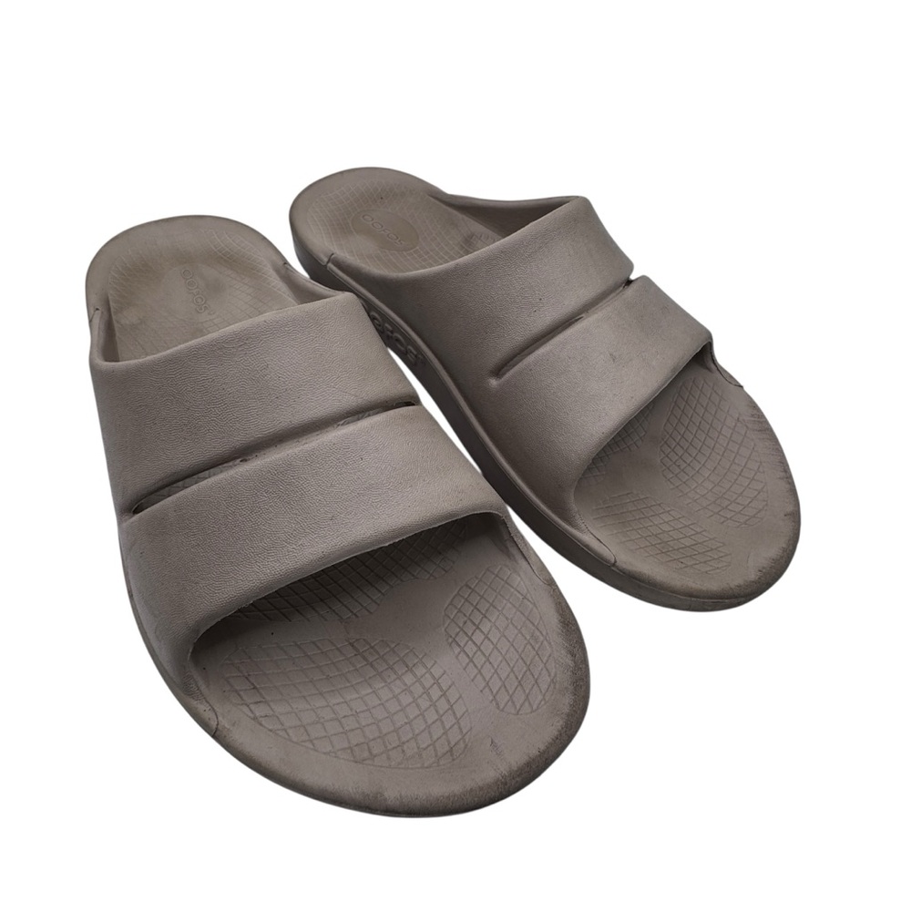 OOFOS Men's Gray Sandals - Size 11 - Picture 4 of 10